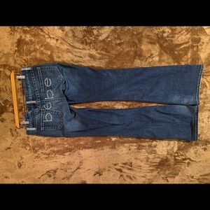Women’s Bebe jeans with Bebe hanger